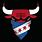 Chicago Bulls Logo with Bandana