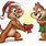 Chip and Dale Christmas Clip Art