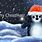 Christmas Penguin Background