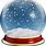 Christmas Snow Globe Transparent