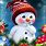 Christmas Snowman iPhone Wallpaper