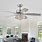 Chrome Ceiling Fans with Lights
