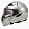 Chrome Motorcycle Helmet