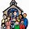 Church and People Clip Art