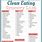 Clean Eating List Printable