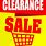 Clearance Items for Sale