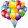 Clip Art Images of Balloons