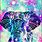 Colorful Elephant Background Hipster