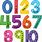 Colourful Numbers 1 10 Printable