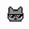 Cool Cat Pixel Art