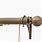 Corded Curtain Poles Antique Brass