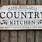 Country Kitchen Signs