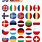 Country Symbol Library JavaScript