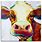 Cow Canvas Painting Wall Art