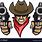 Cowboy Emoji Holding Gun