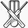 Cricket Ball Logo Black