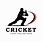 Cricket Logo Black White