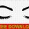 Cricut Eyes SVG