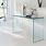 Curved Glass Console Table