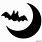Cute Bat Stencil