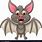 Cute Cartoon Vampire Bat