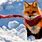 Cute Christmas Fox Wallpaper