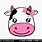 Cute Cow Head SVG