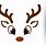Cute Deer Face SVG