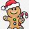 Cute Gingerbread Man Clip Art