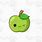 Cute Green Apple