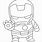 Cute Iron Man Coloring Pages