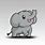 Cute Little Elephant Cartoon