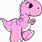 Cute Pink Dinosaur