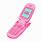 Cute Pink Flip Phone
