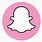 Cute Pink Snapchat Logo
