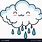 Cute Rain Cloud Cartoon