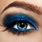 Dark Blue Eye Makeup