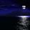 Dark Blue Night Sky Moon