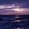 Dark Blue Ocean Sunset