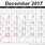 Dec 2017 Calendar