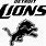 Detroit Lions Logo Black and White