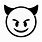 Devil Emoji Stencil