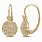 Diamond Drop Earrings 14K Gold
