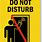 Do Not Disturb Bedroom. Sign