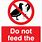 Do Not Feed Pigeons Sign