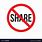 Do Not Share Sign