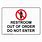 Do Not Use Bathroom Sign