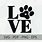 Dog Love SVG