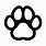 Dog and Cat Paw Prints Clip Art