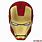 Drawing of Iron Man Helmet